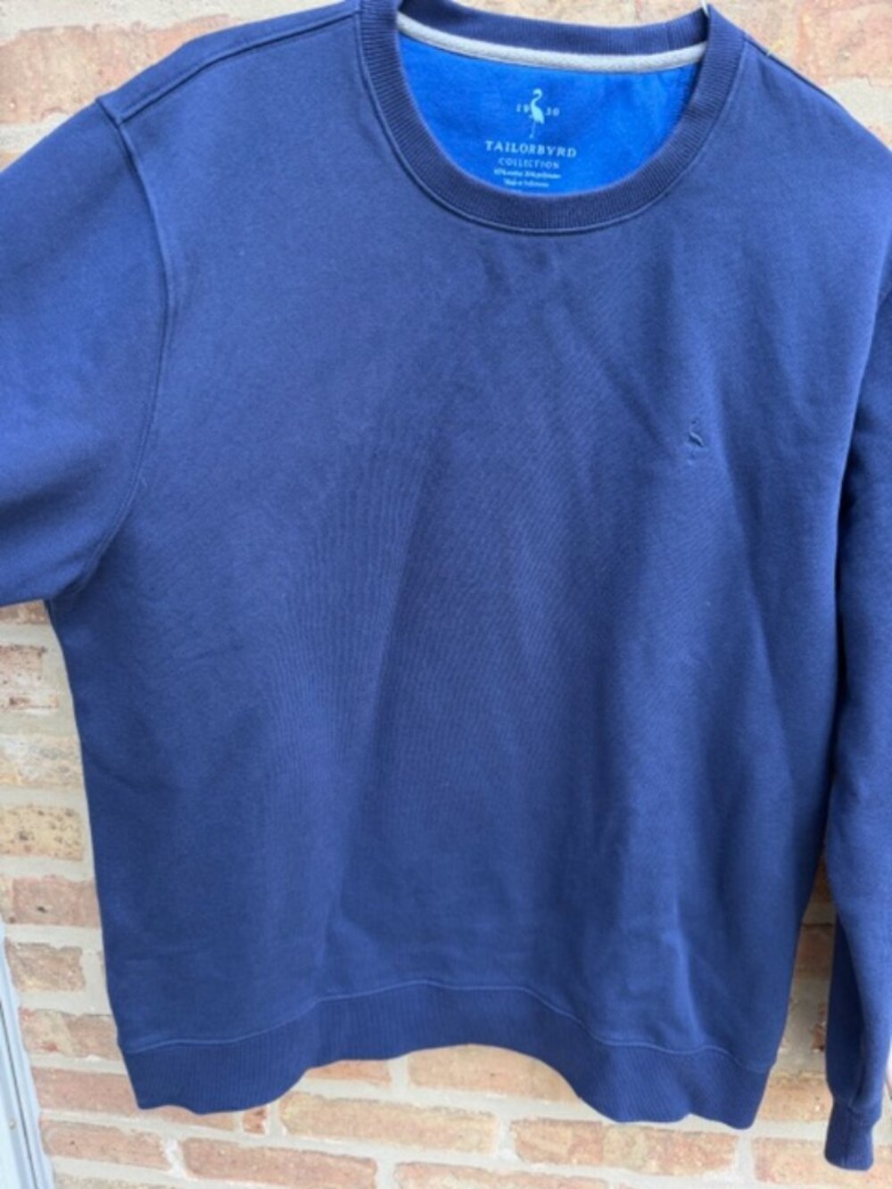 Tailorbyrd Men's Fleece Crewneck in Navy Large is a stylish and sweatshirt